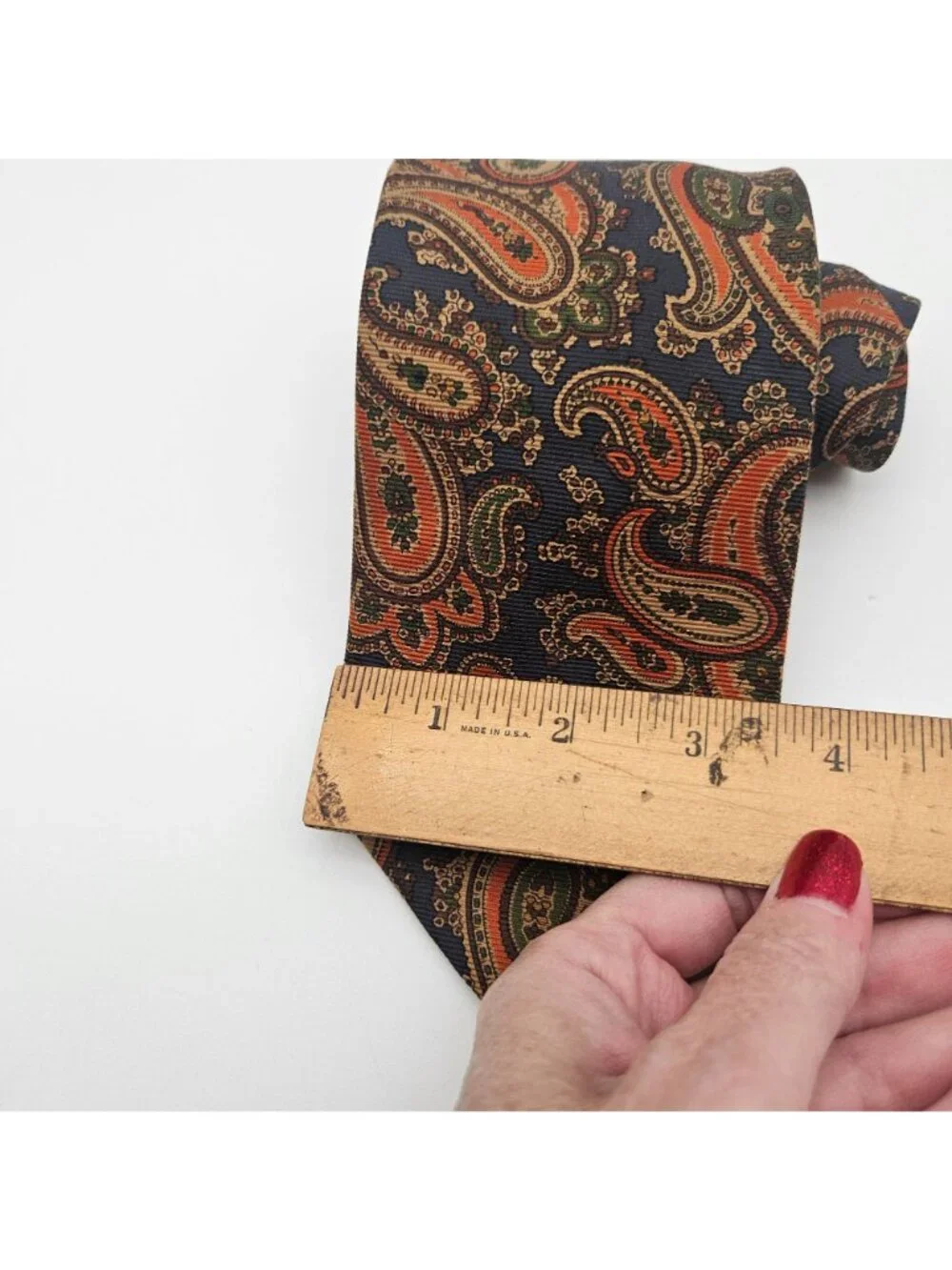Breuer Blue Orange Brown Paisley 60